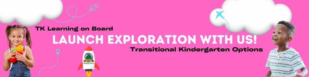 Transitional Kindergarten kids looking excited for a learning adventure Transitional Kindergarten kids looking excited for a learning adventure